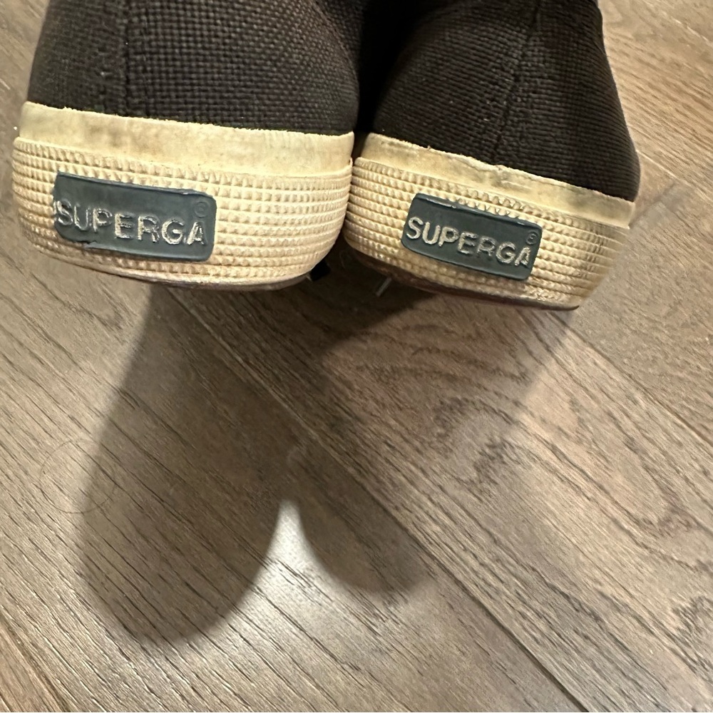 Superga Black and White Cotu Sneakers - Picture 8 of 9